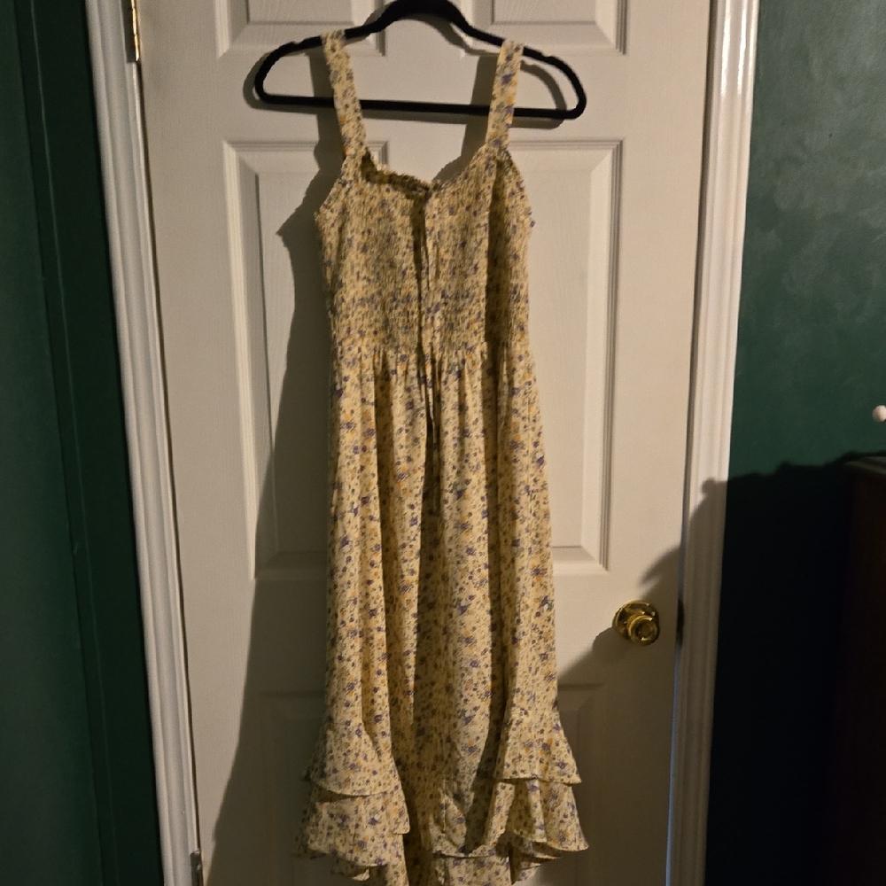 Grace Karin Yellow Floral Dress Size M